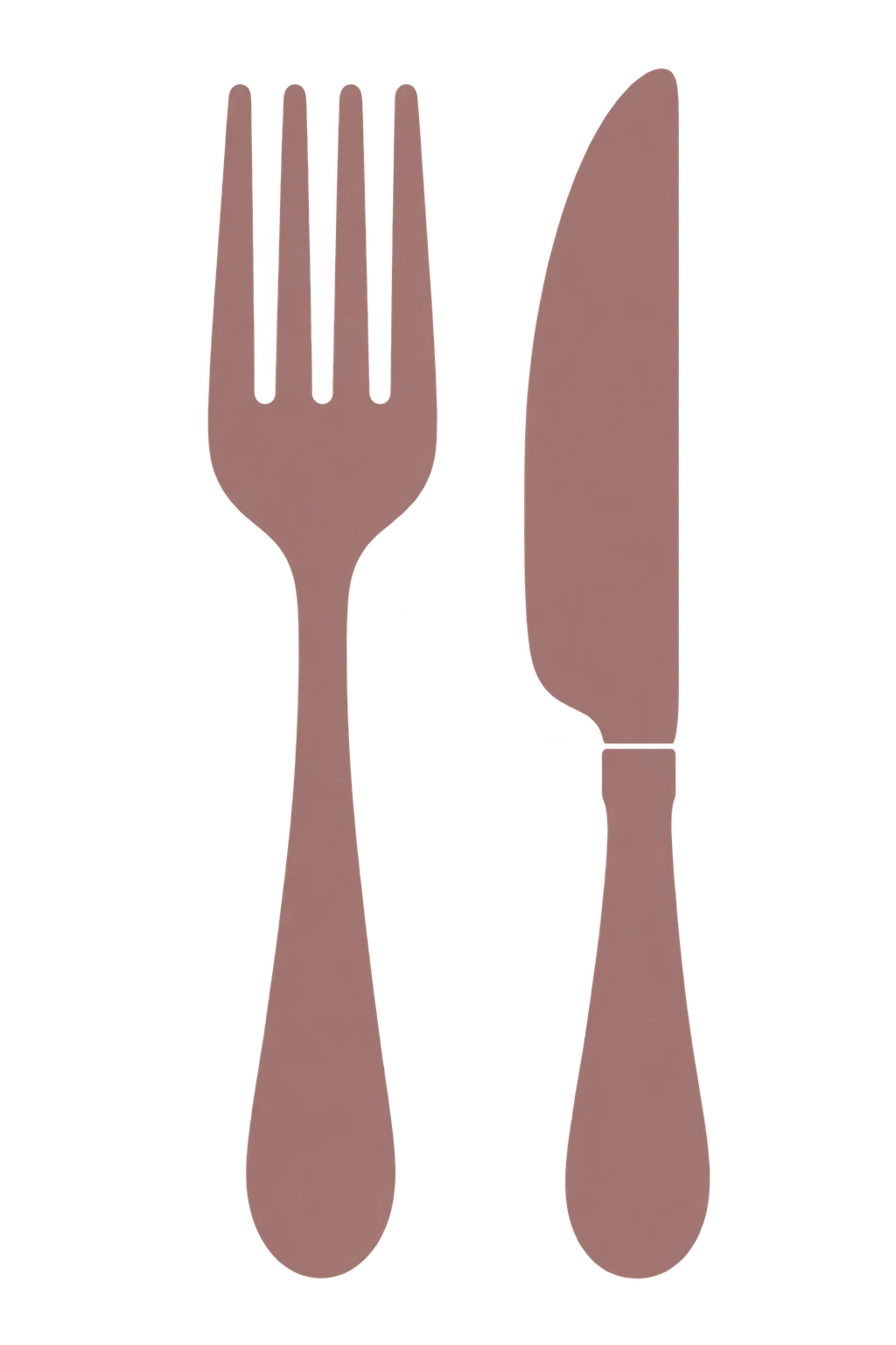 Cubiertos elegantes en acuarela